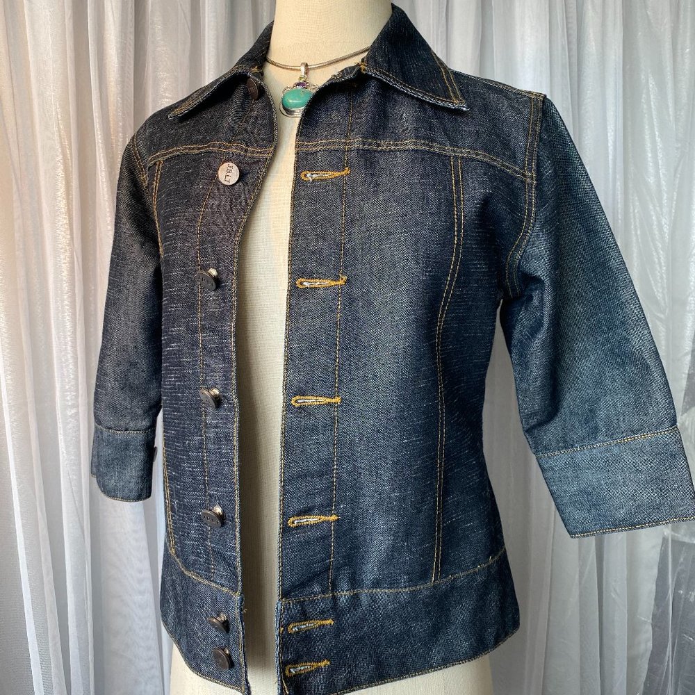 JUBILATE LIGHTWEIGHT DRK DENIM JEAN JACKET (S/M)